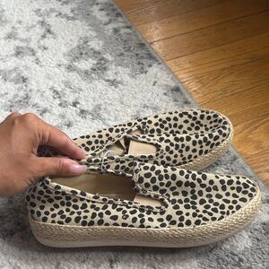 Esprit Black and Tan Espadrille Shoes
